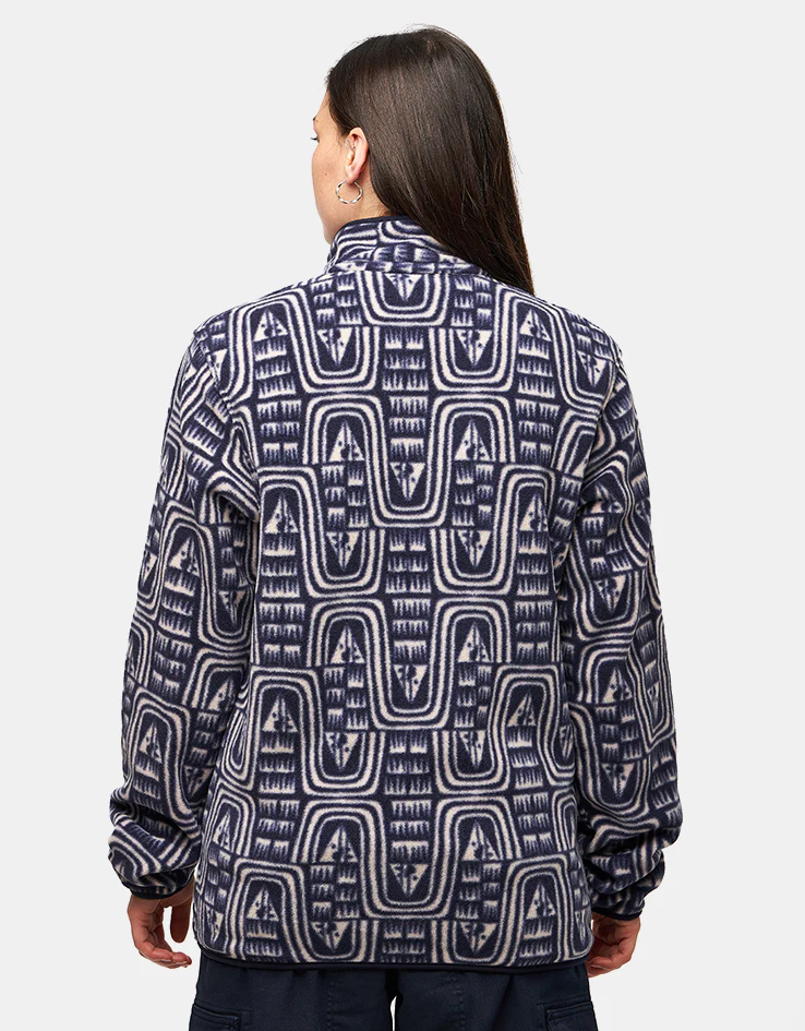 Patagonia Lightweight Synch Snap-T Pullover Fleece - Flow/Sunken Blue - Image 7