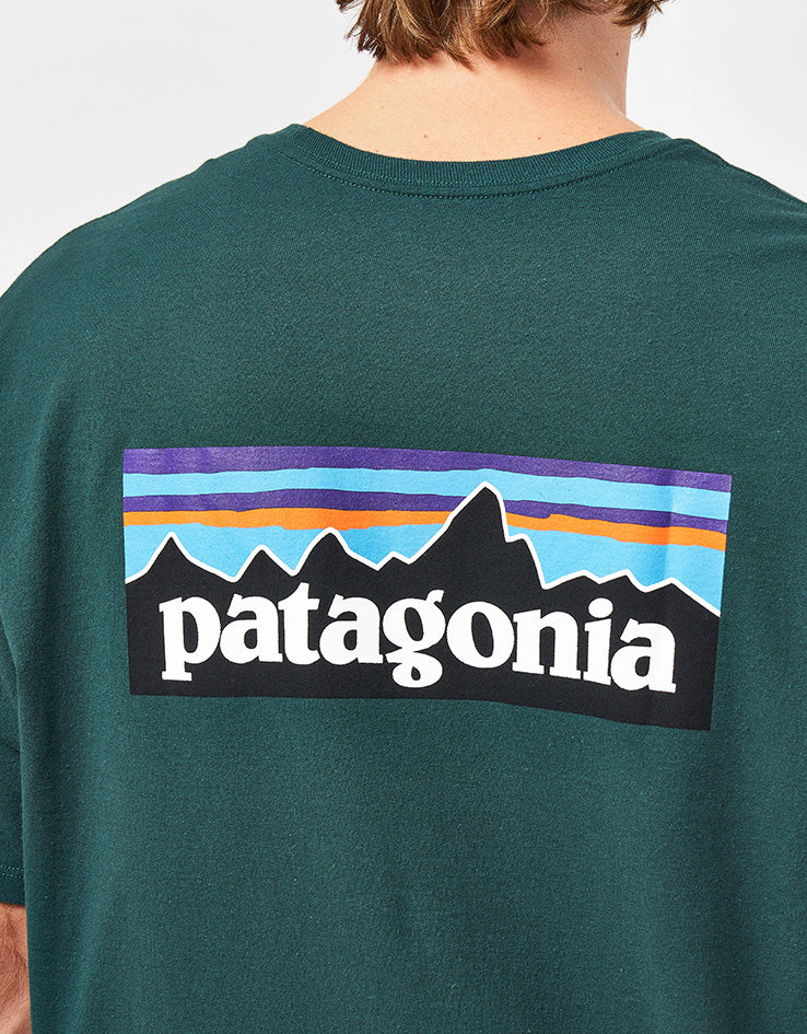 Patagonia P-6 Logo Responsibili-Tee T-Shirt - Cascade Green - Image 3
