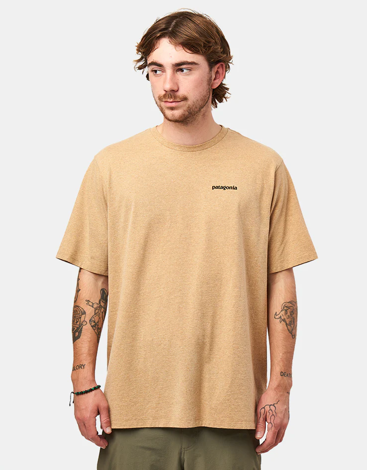 Patagonia P-6 Logo Responsibili-Tee T-Shirt - Talon Gold - Image 2