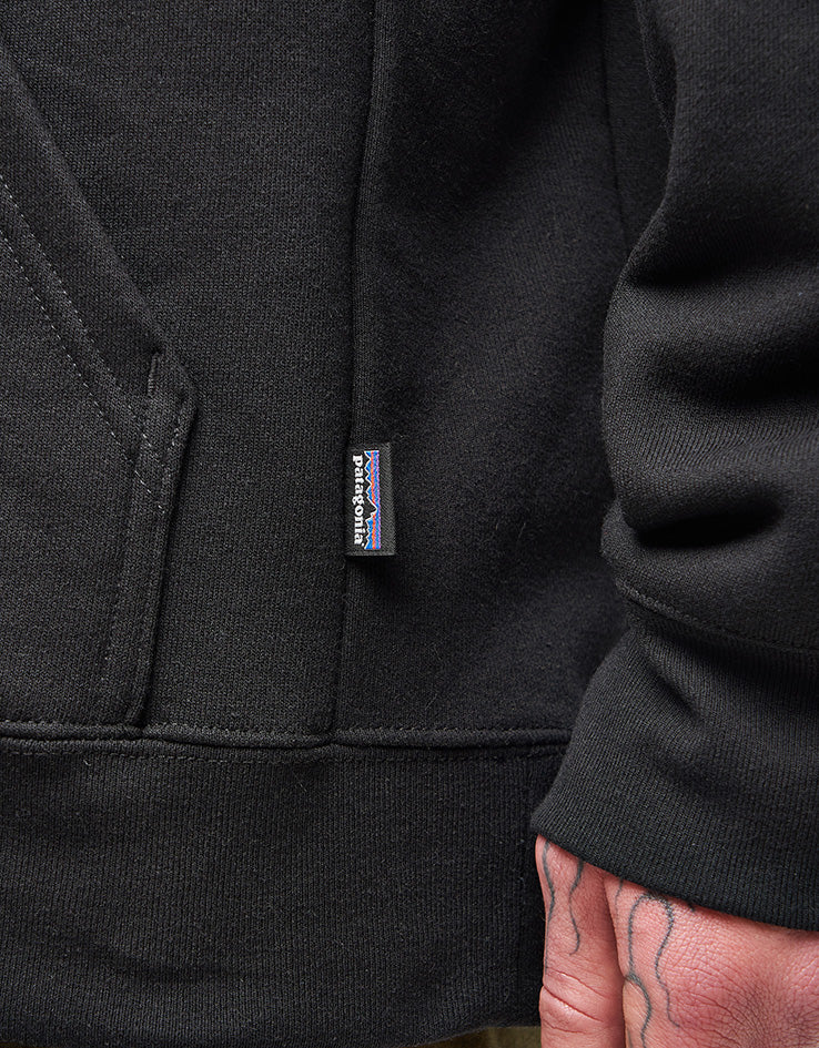 Patagonia P-6 Logo Uprisal Pullover Hoodie - Black - Image 4