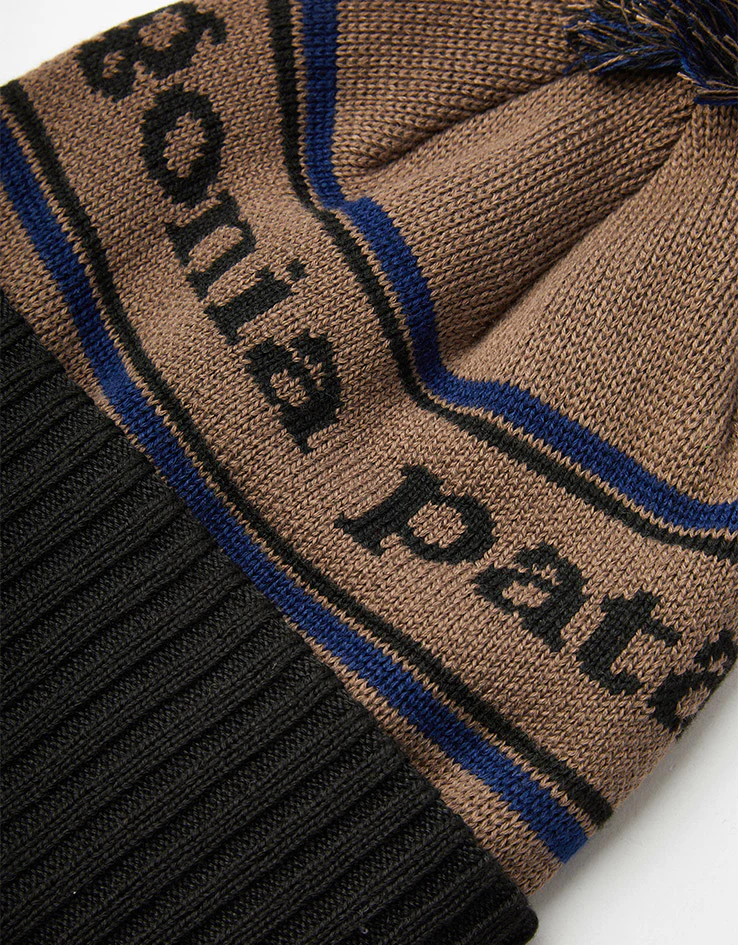 Patagonia Powder Town Beanie - Park Stripe/Marlow Brown - Image 4