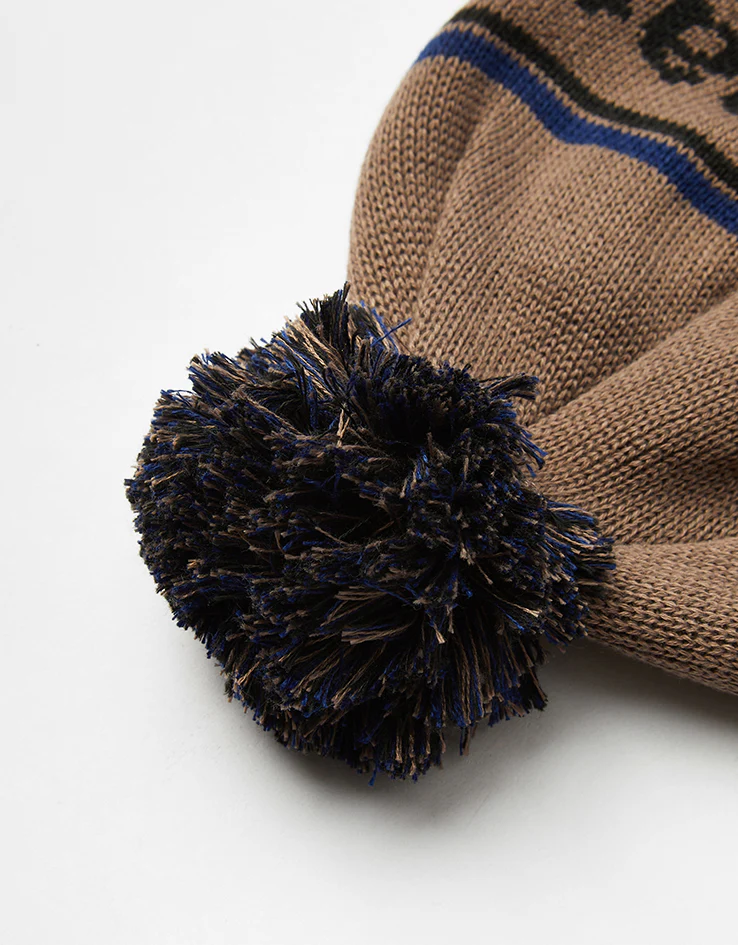 Patagonia Powder Town Beanie - Park Stripe/Marlow Brown - Image 5