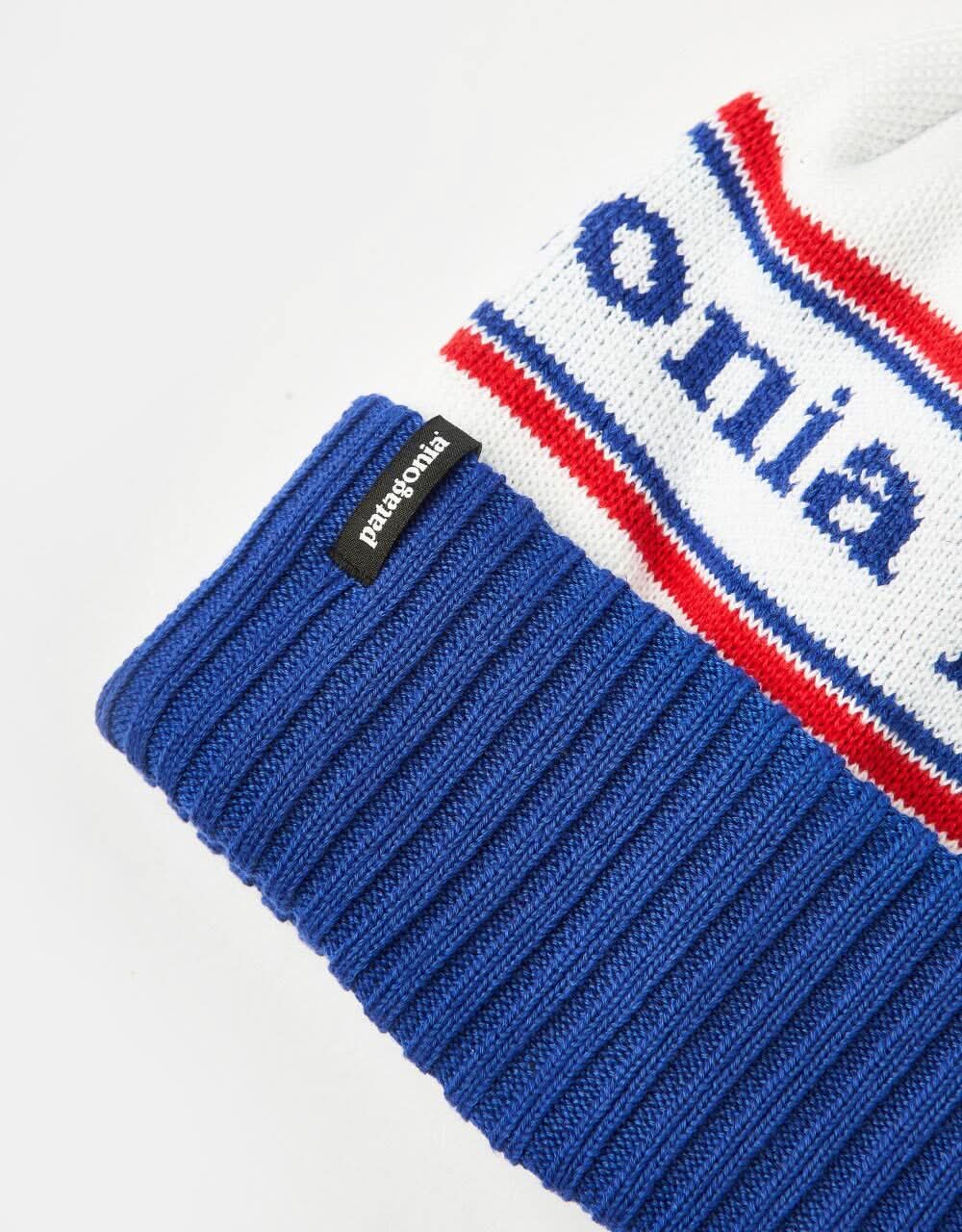 Patagonia Powder Town Beanie - Park Stripe: Viking Blue - Image 2
