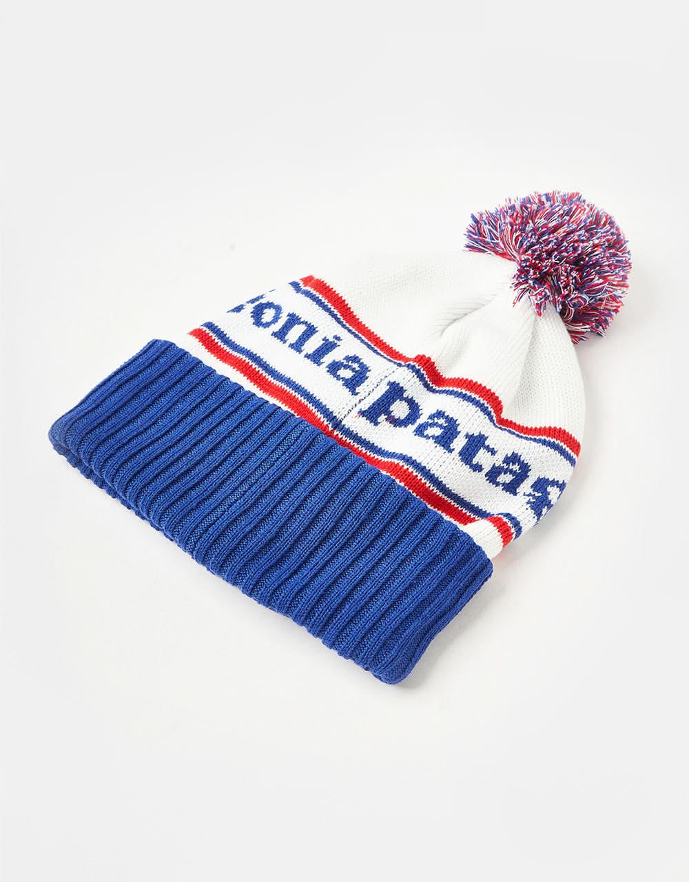 Patagonia Powder Town Beanie - Park Stripe: Viking Blue - Image 3