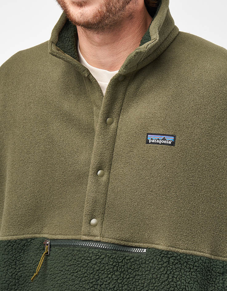 Patagonia Retro Pile 1/2 Snap Pullover Fleece - Old Growth Green - Image 3