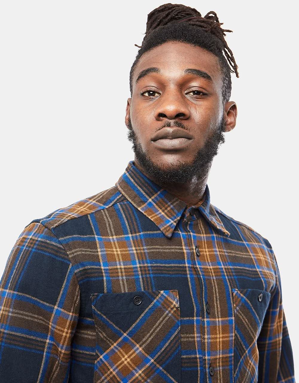 Picture Relowa L/S Shirt - Plaid Dark Blue - Image 2