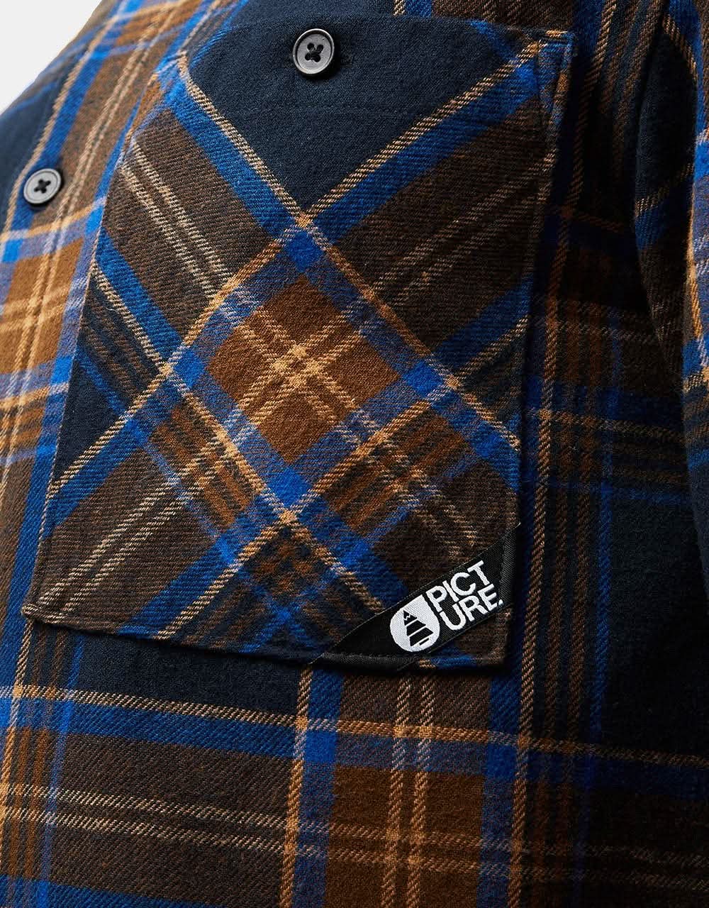 Picture Relowa L/S Shirt - Plaid Dark Blue - Image 4