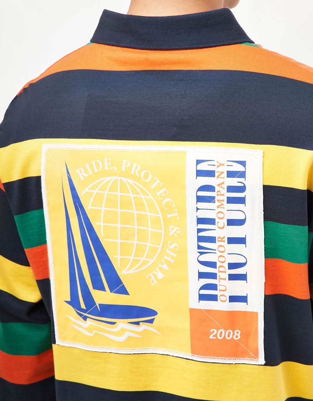 Picture Vendey L/S Polo Shirt - Dark Blue - Image 4