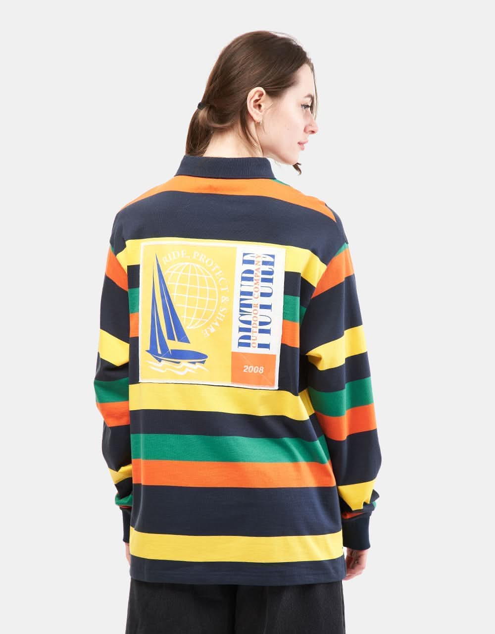 Picture Vendey L/S Polo Shirt - Dark Blue - Image 5