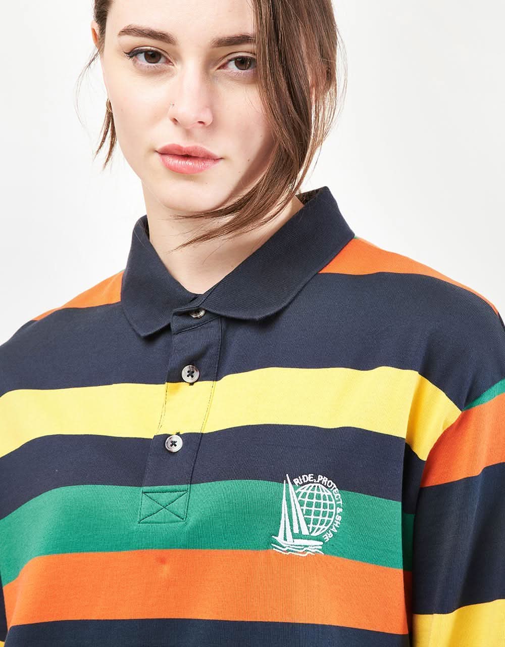 Picture Vendey L/S Polo Shirt - Dark Blue - Image 7