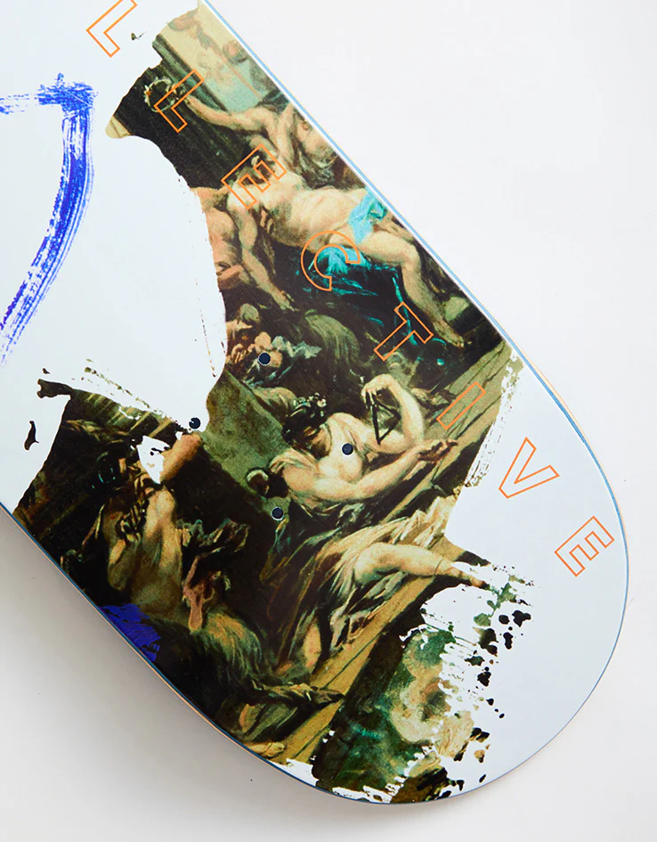 Poetic Collective Blue Strokes Skateboard Deck - Image 2