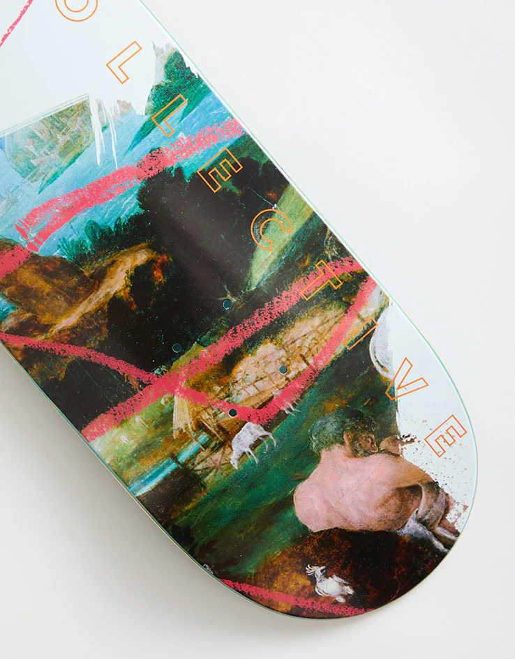 Poetic Collective Red Strokes Skateboard Deck - Image 2