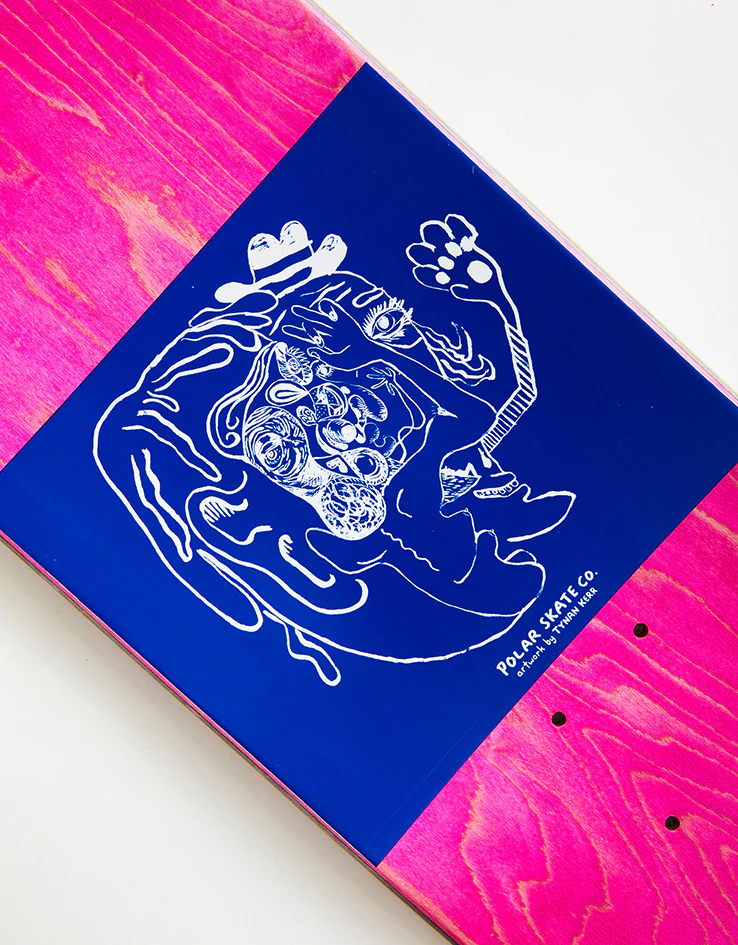 Polar Brady Pigeons Skateboard Deck - White - Image 4