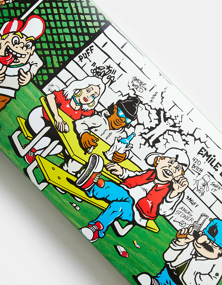 Polar Emile High School Skateboard Deck - 8.375" - Image 4