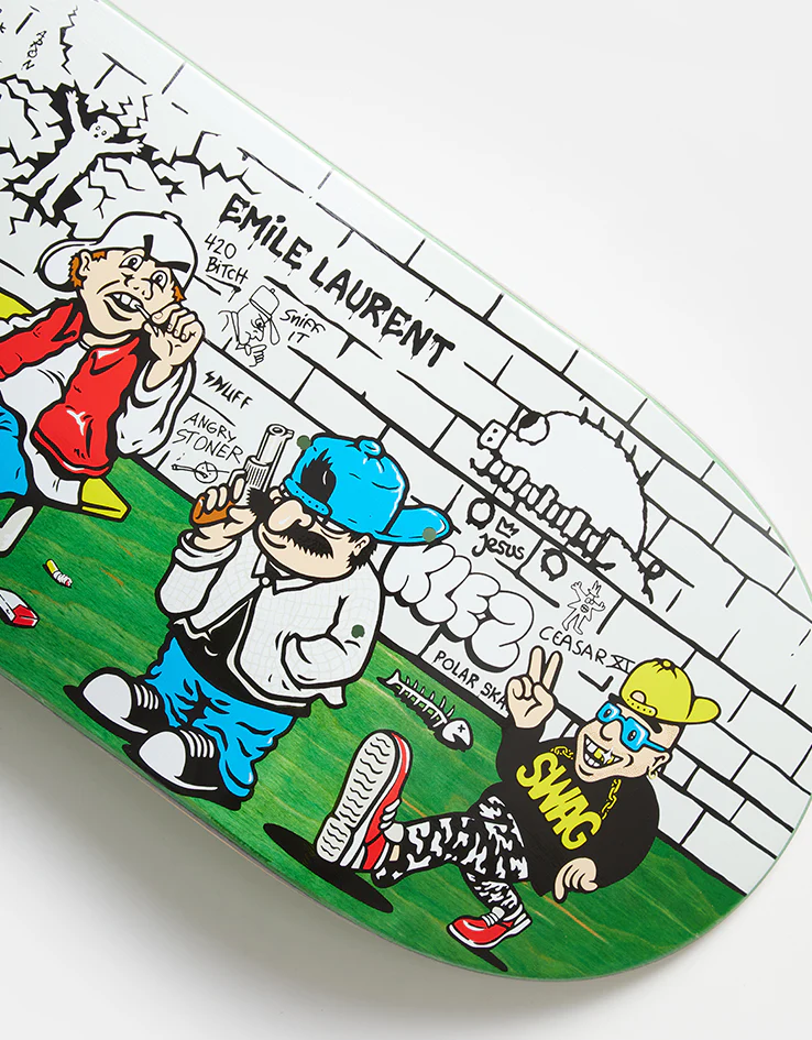 Polar Emile High School Skateboard Deck - 8.375" - Image 5