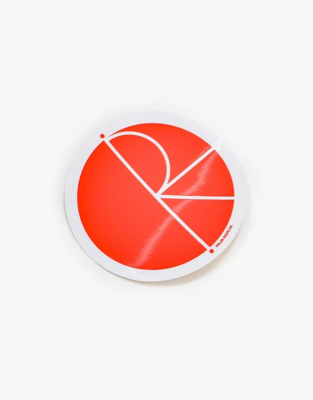 Polar Fill Logo Sticker - Red - Image 3