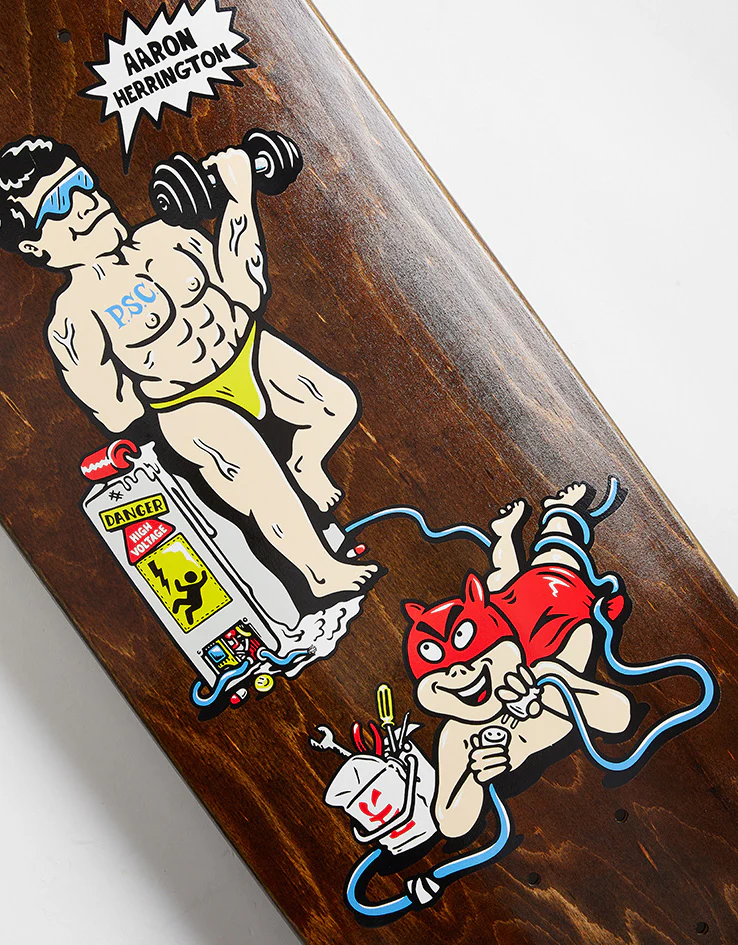 Polar Herrington Pumping Iron Skateboard Deck - 8.5" - Image 2