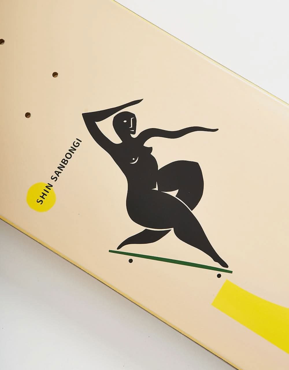 Polar Sanbongi Backside Noseblunt Skateboard Deck - Sand - Image 4