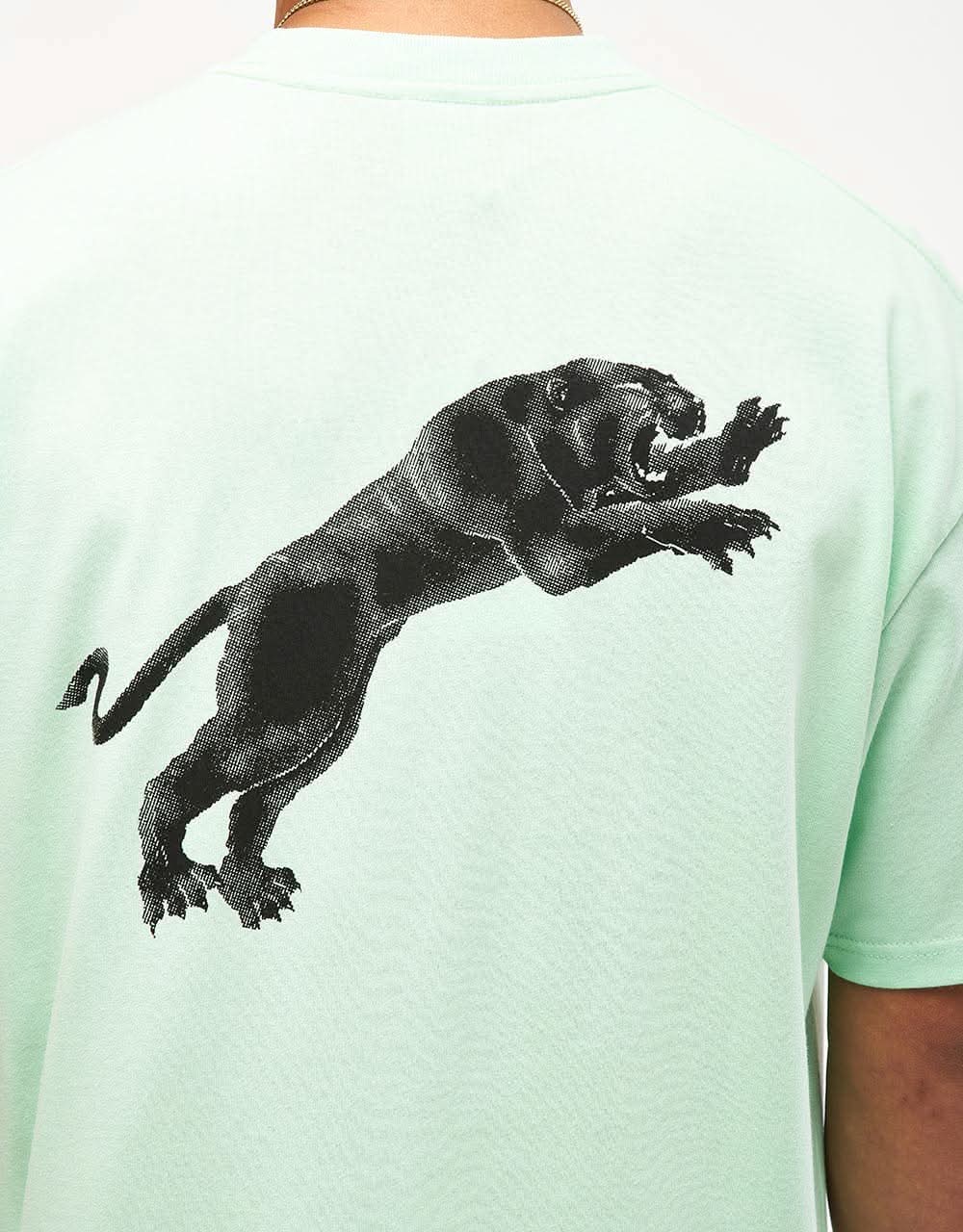 Polar Tape and Panther T-Shirt - Mint Green - Image 3