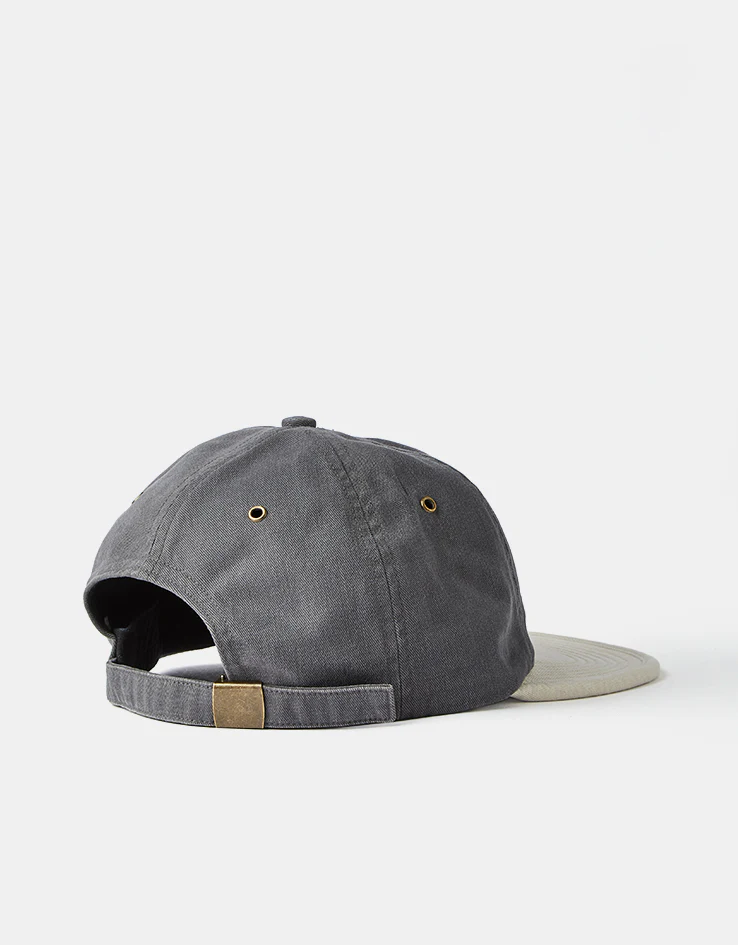 Pop Trading Company 2 Tone Flexfoam Cap - Charcoal/Off White - Image 4