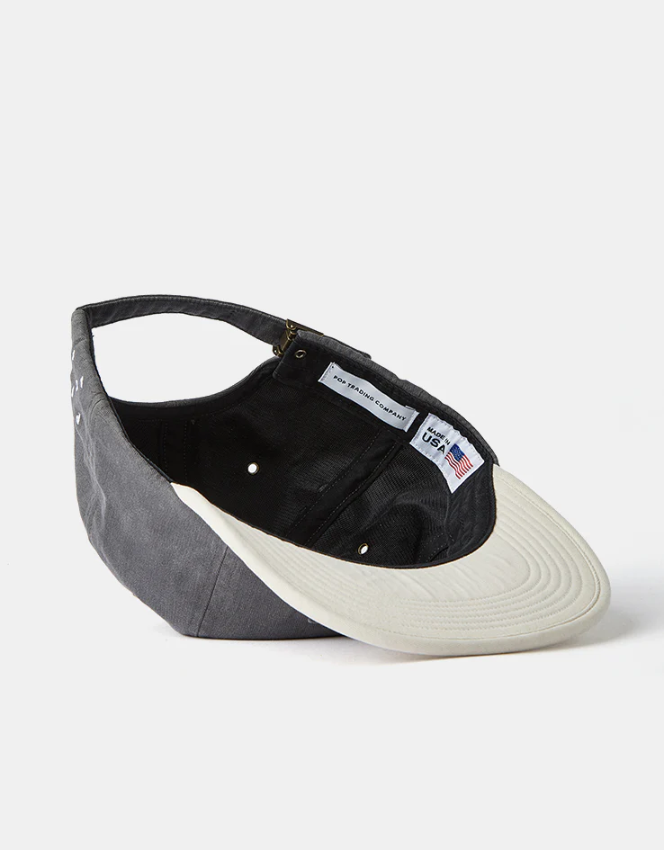 Pop Trading Company 2 Tone Flexfoam Cap - Charcoal/Off White - Image 5