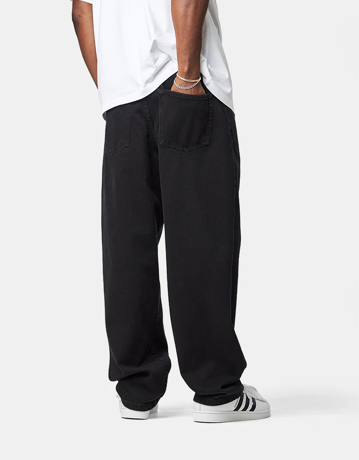Pop Trading Company Drs Denim Pants - Black Denim - Image 3
