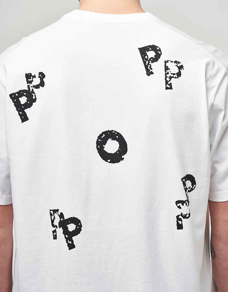 Pop Trading Company Stamp T-Shirt - White - Image 3