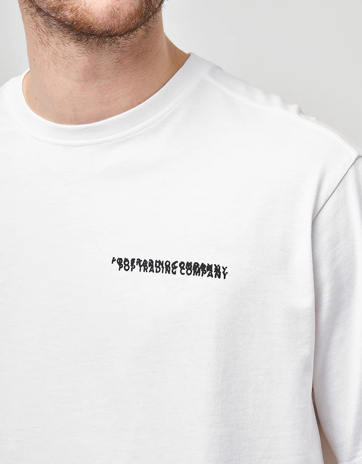 Pop Trading Company Stamp T-Shirt - White - Image 4