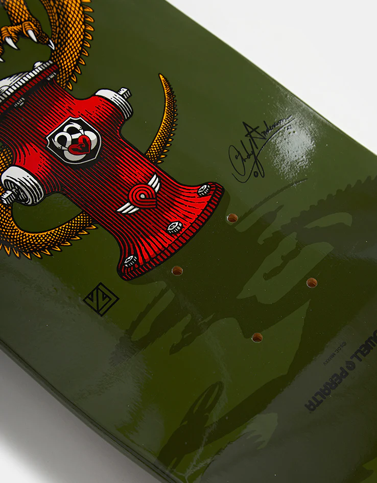 Powell Peralta Anderson Hydrant Green 311 Skateboard Deck - 8.4" - Image 5