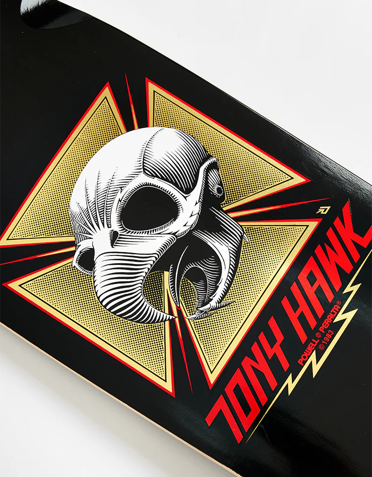 Powell Peralta Hawk Gold Foil Bones Brigade S16 Reissue Skateboard Deck - 10" - Image 2