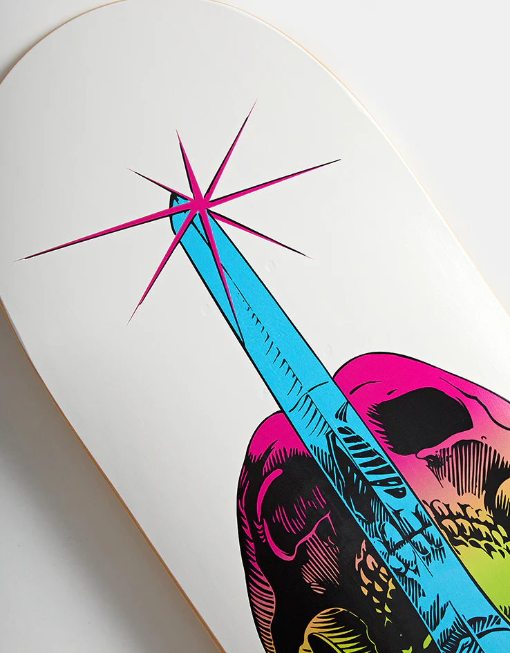 Powell Peralta Skull & Sword Lime Fade 246 Skateboard Deck - 9" - Image 4