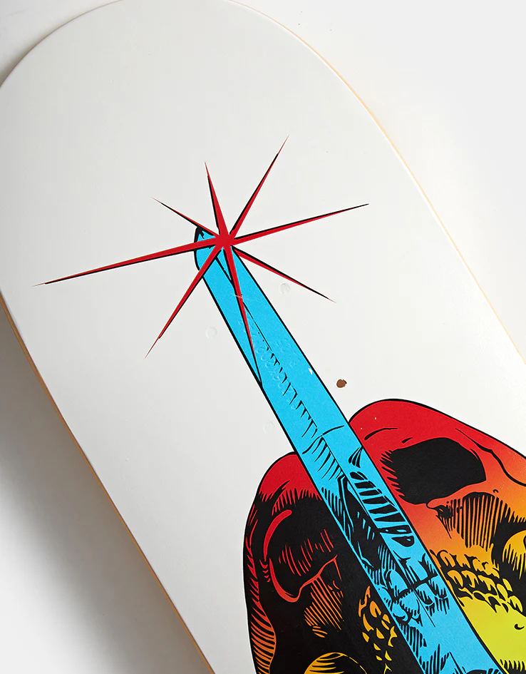 Powell Peralta Skull & Sword Yellow Fade 243 Skateboard Deck - 8.25" - Image 3