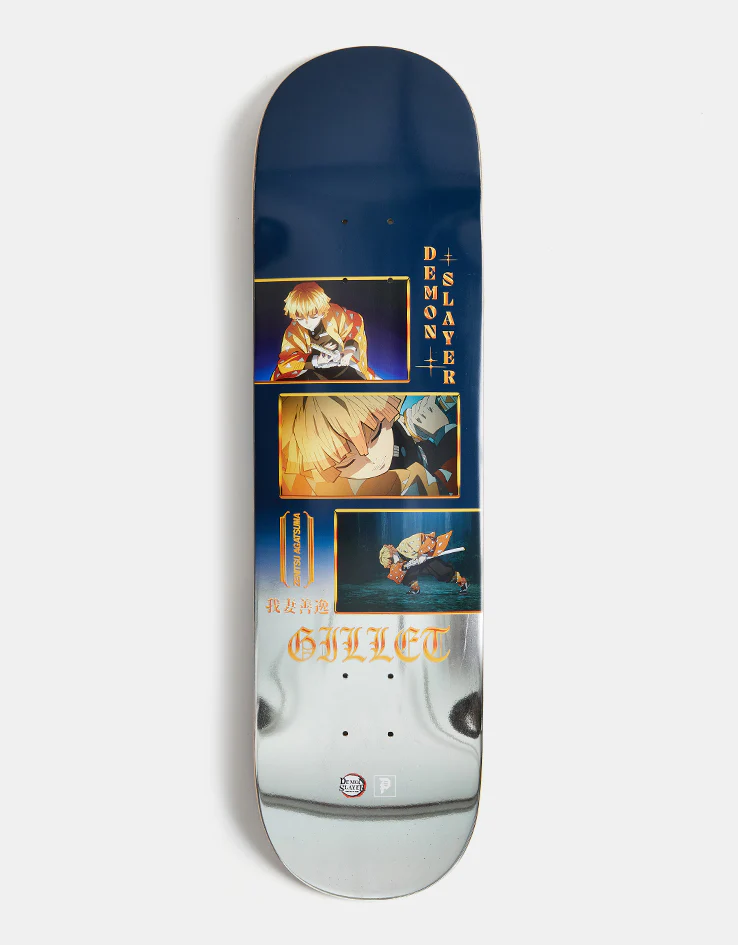 Primitive x Demon Slayer Gillet Thunder Skateboard Deck - 8.38"