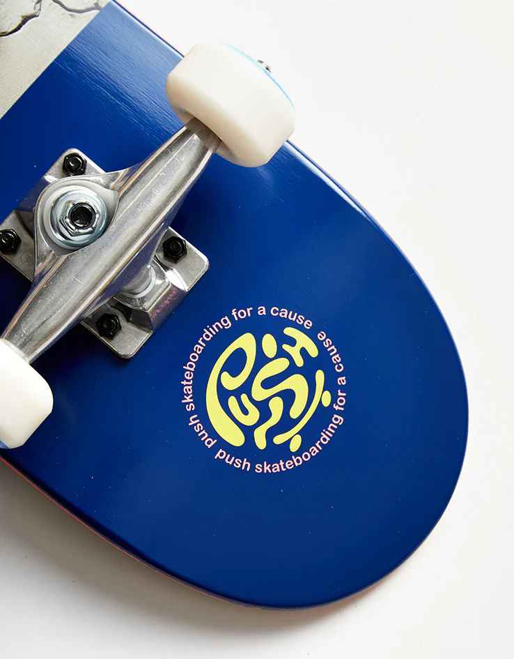 Push Peek Over 'Soft Top' Mini Complete Skateboard - 7" - Image 2