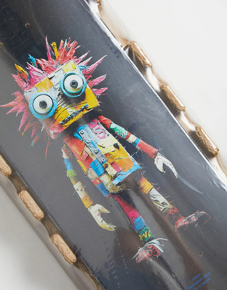 Push Rag Doll Guy FP Incomplete Skateboard - 8" - Image 3