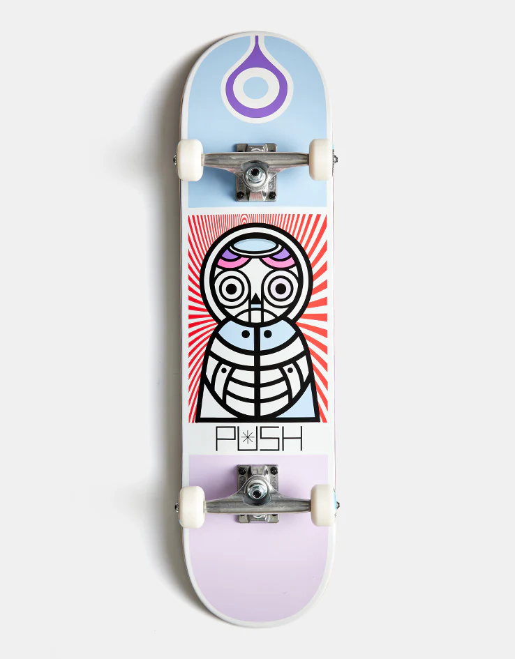 Push x Don Pendleton Owl Guest Complete Skateboard - 8"