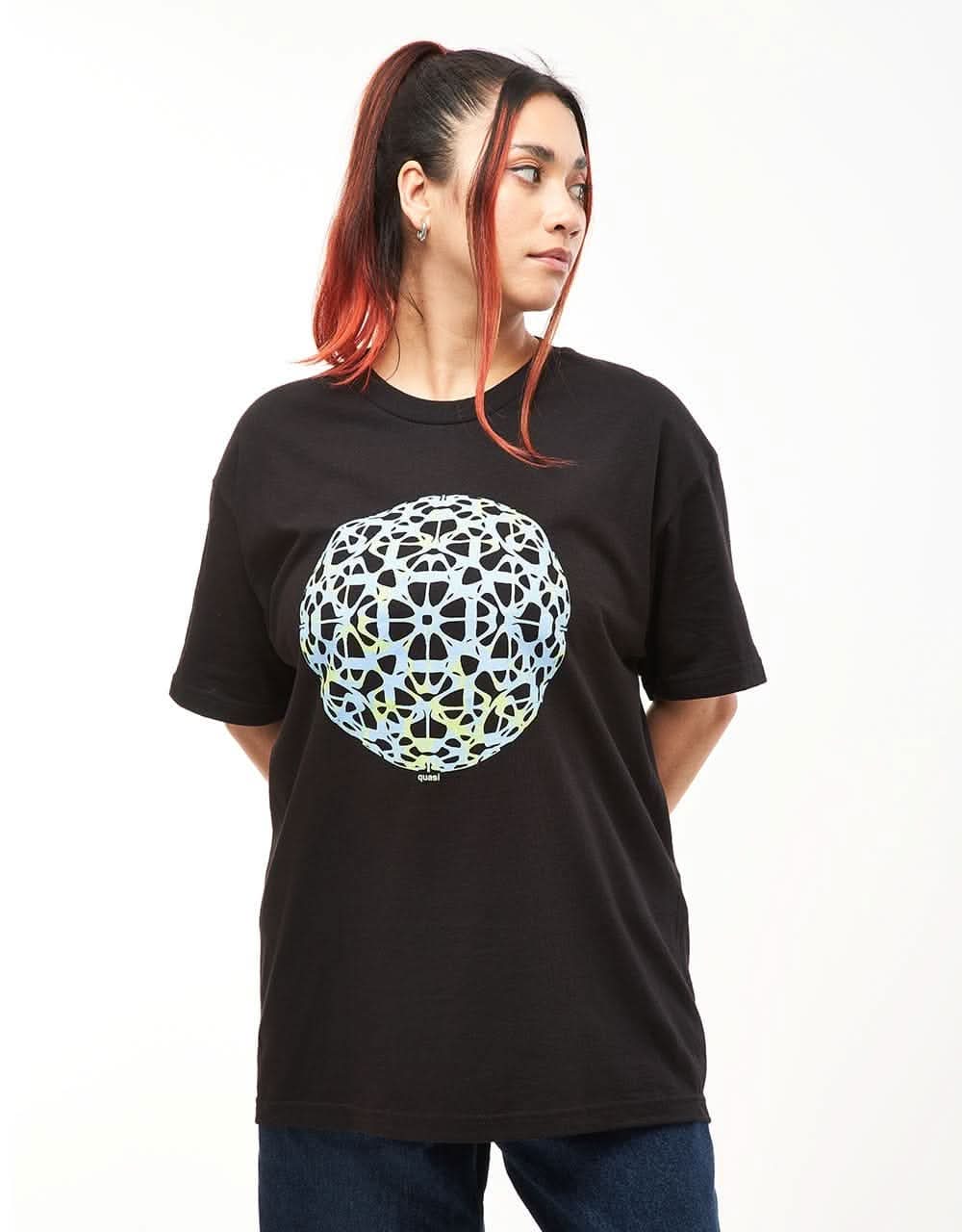 Quasi Globe T-Shirt - Black - Image 3