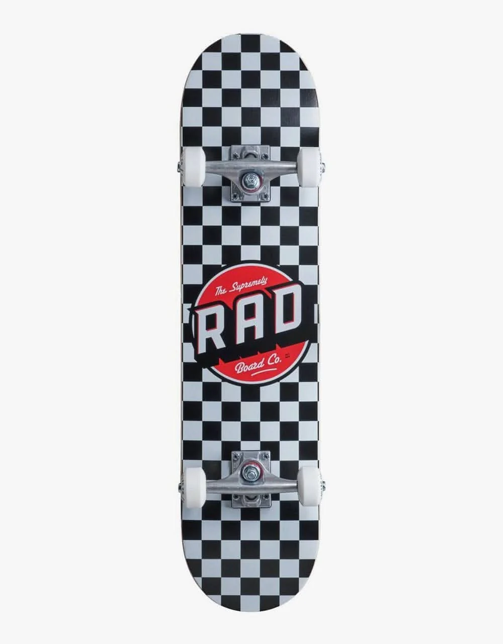 Rad Checkers Complete Skateboard - 8"
