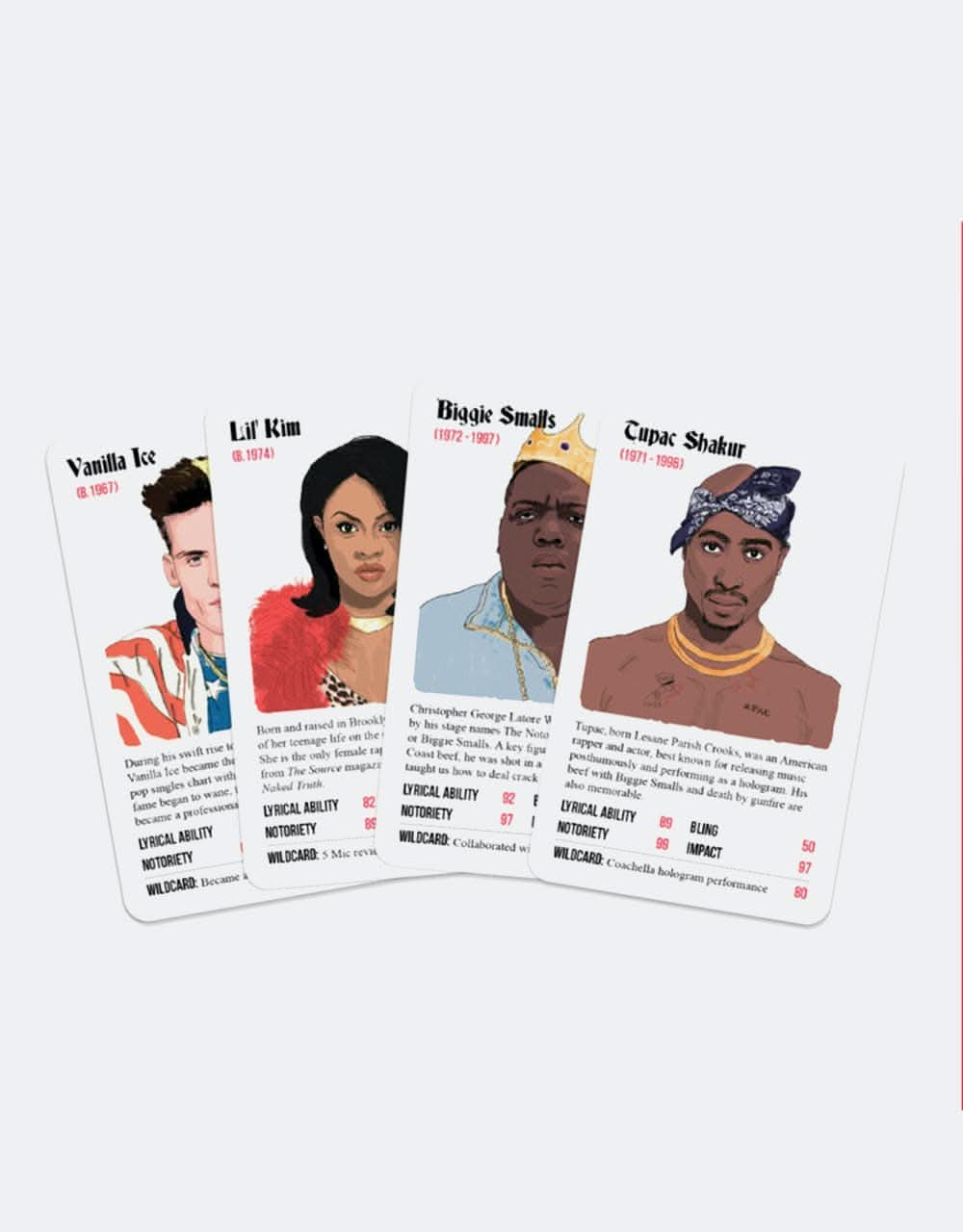 Rapper Stacks The Nineties Card Game - Image 2