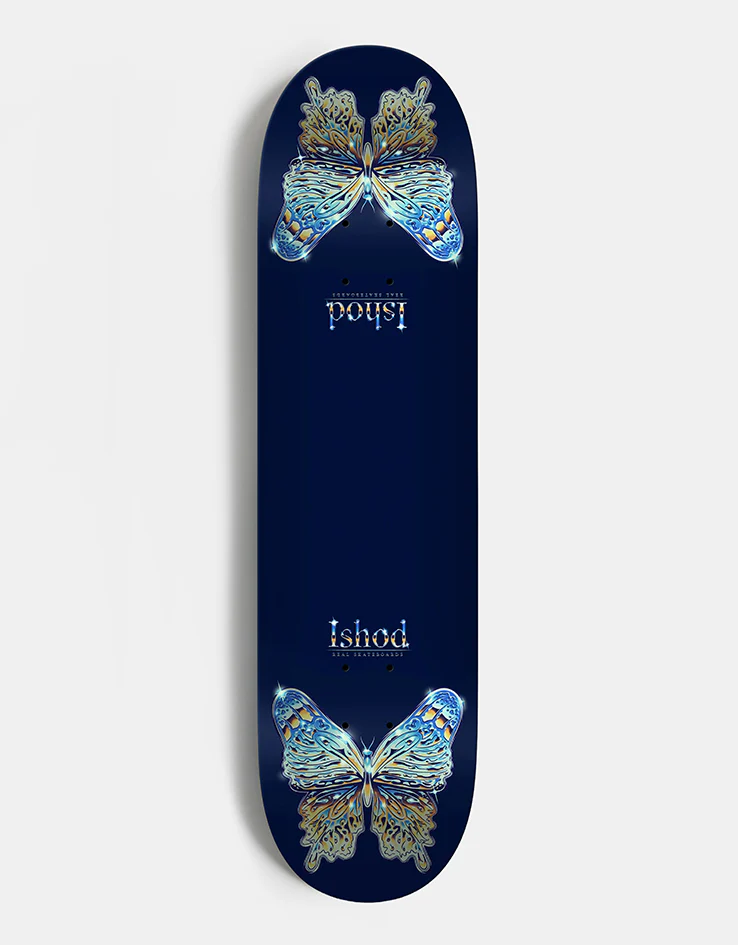 Real Ishod Mariposa Chrome Redux TWIN TAIL Skateboard Deck - 8.25"