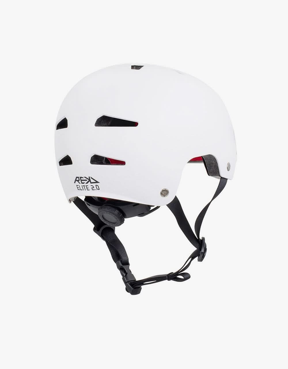 REKD Elite 2.0 Junior Helmet - White - Image 3