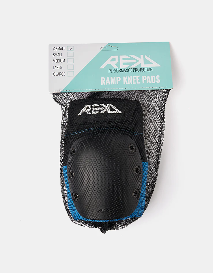 REKD Ramp Knee Pads - Black/Blue - Image 3