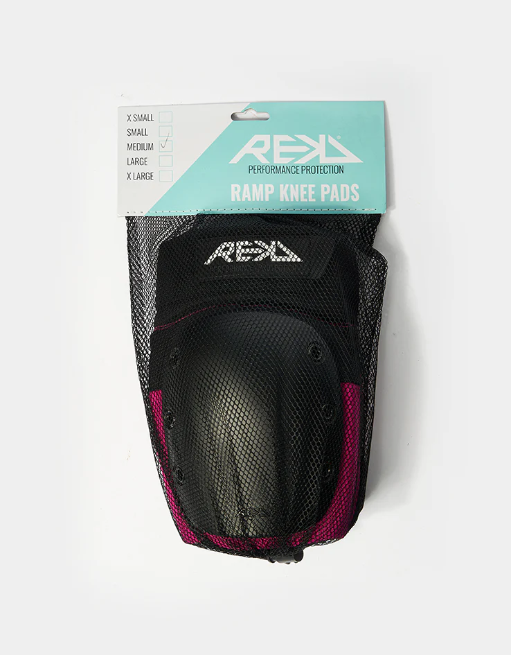 REKD Ramp Knee Pads - Black/Pink - Image 2
