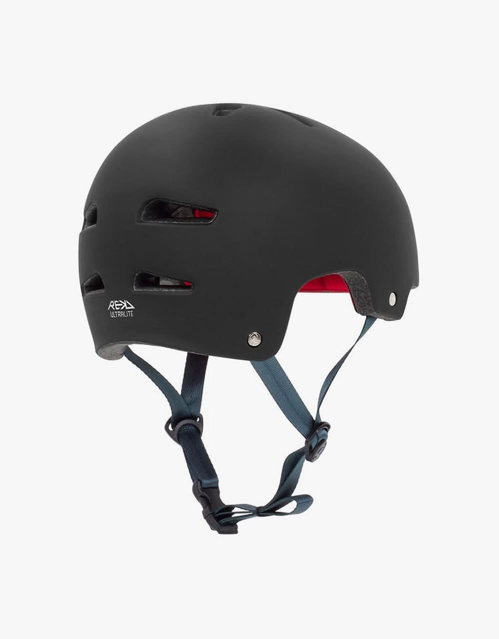 REKD Ultralite In-Mold Junior Helmet - Black - Image 3