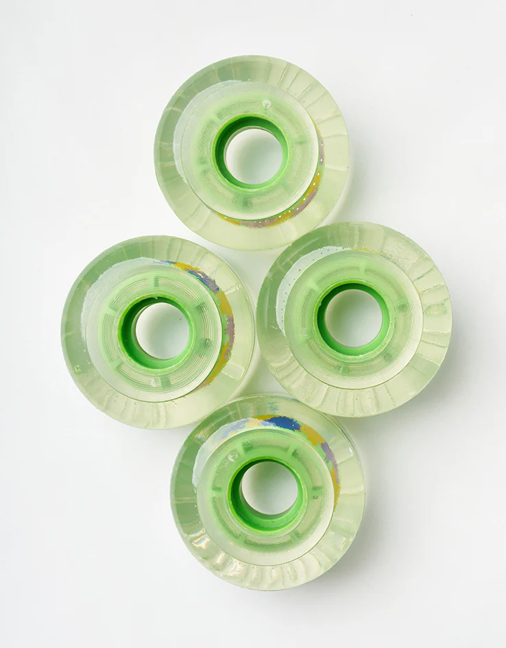 Ricta Clear Splatter Clouds 78a Skateboard Wheels - 57mm - Image 3