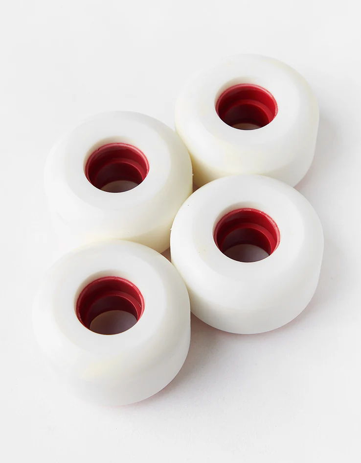 Ricta Clouds 86a Skateboard Wheels - White/Red - Image 3