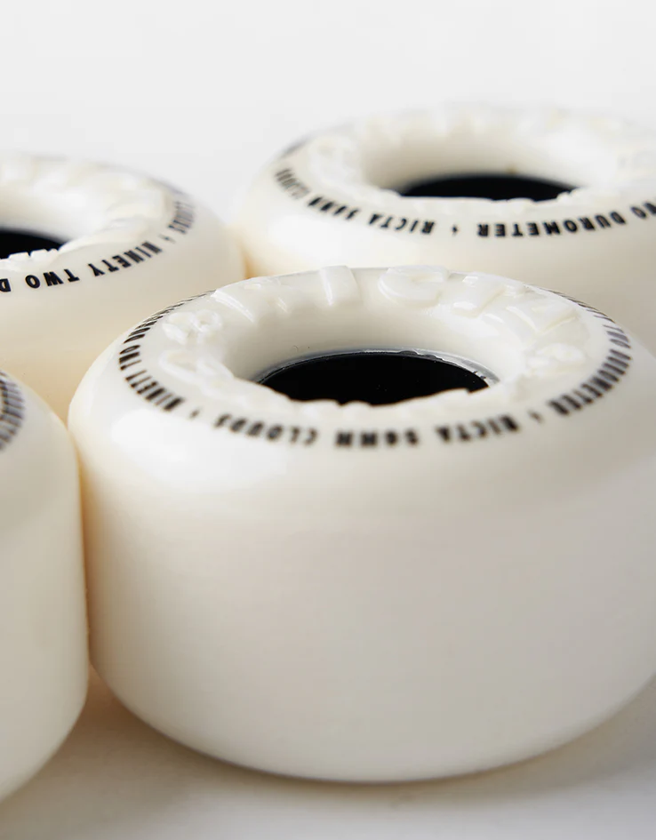 Ricta Clouds 92a Skateboard Wheels - White/Black - Image 4