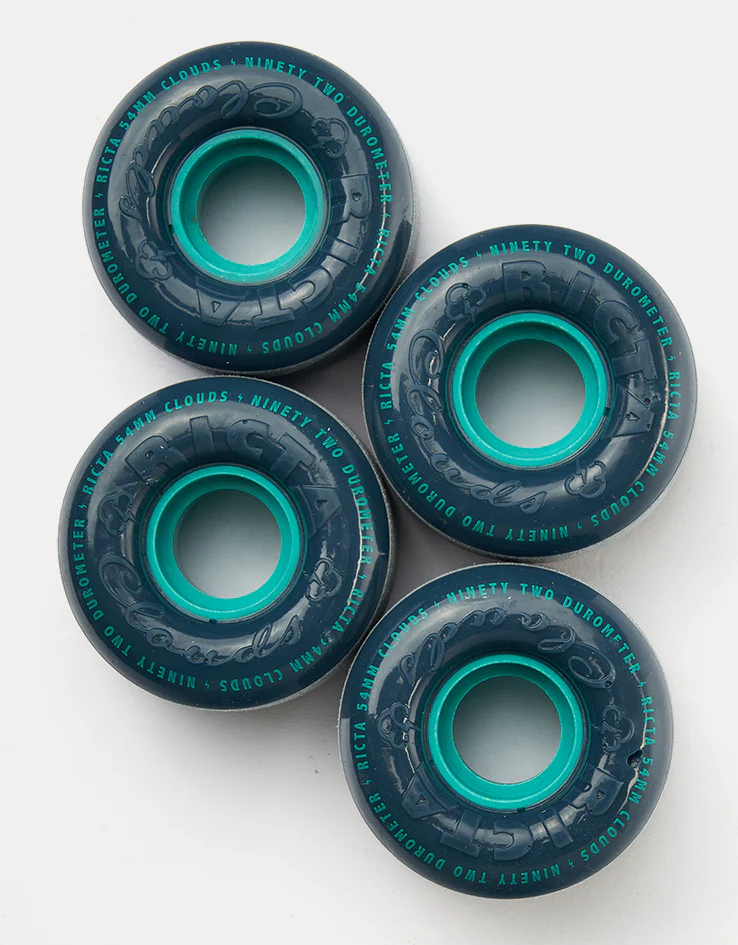 Ricta Clouds Navy 92a Skateboard Wheels - 54mm - Image 2