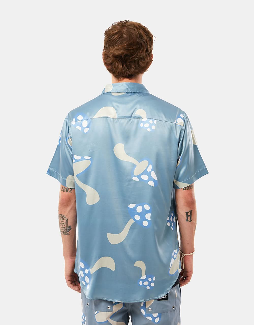 RIPNDIP Euphoria Button Up Shirt - Light Slate - Image 3