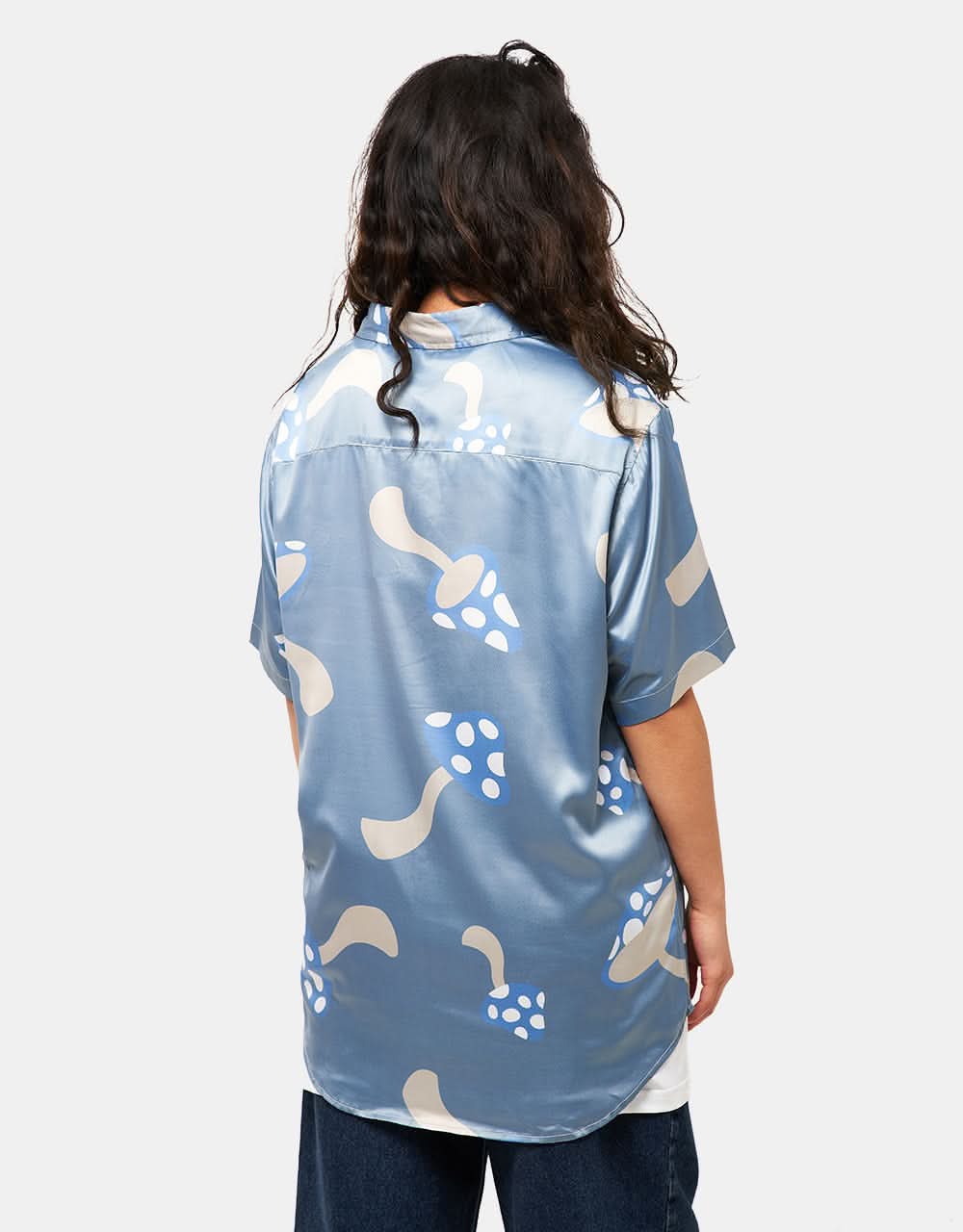 RIPNDIP Euphoria Button Up Shirt - Light Slate - Image 7